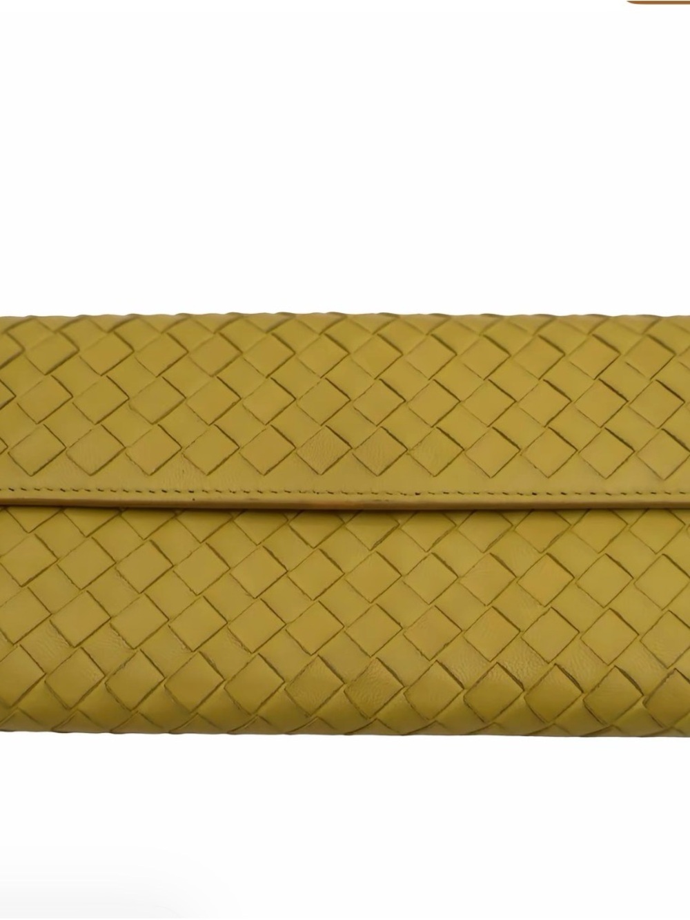 Pre-owned Bottega Veneta Intrecciato flap long continental wallet